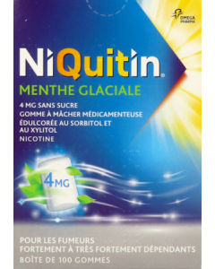 Niquitin Menthe Glaciale 4mg Gomme A Macher 100
