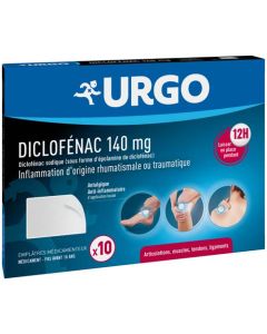 Urgo Diclofenac 140mg Emplâtre Médicamenteux x10