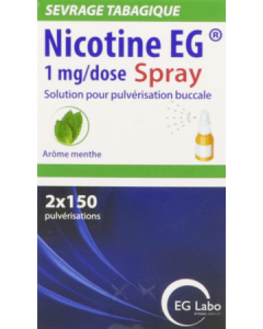 Nicotine Eg 1mg/dose Sol Pour Pulvérisation Buccale 15ml X2