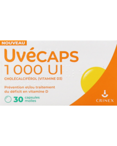 Uvecaps 1000ui Capsules Molles x30