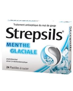 Strepsils Menthe Glaciale 24 pastilles