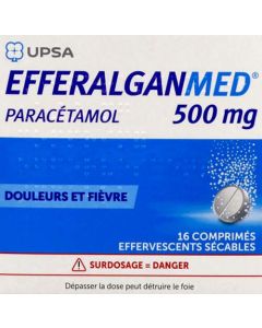 EfferalganMed 500mg Comprimés Effervescents x16