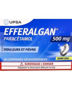 Efferalgan 500mg Comprimés Orodispersibles x16