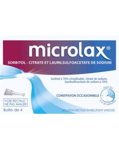 Microlax Solution Rectale Unidoses x4