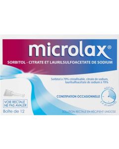 Microlax Solution Rectale Unidoses 6,45g x12