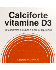 Calciforte Vit D3 500mg/400ui Comprimés à Croquer x60
