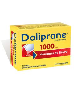 Doliprane 1000mg 8 sachets