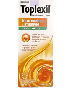 Toplexil 0,33 mg/ml Sans Sucre Sirop 150ml