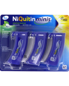 Niquitin Minis Menthe Fraîche 4mg Sans Sucre 60 comprimés