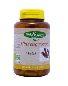 Nat&Form Ginseng Rouge Bio 200 Gélules
