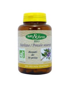 Nat&Form Bardane Pensée Sauvage 200 Gélules