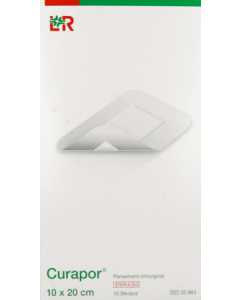 Lohmann Curapor Stérile Pansement Adhésif 10cm X 20cm 10