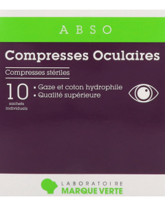 Abso Compresse Oculaire Ronde Stérile x10
