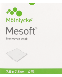 Mesoft Compresse Non Tissee Sterile 7cm5 X 7cm5 Sachet 2 X10