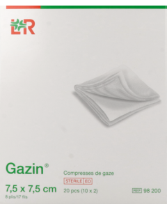 Lohmann Gazin Compresse Sterile 7cm5 X 7cm5 Sachet 2 x10