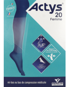 Actys20 2 Mi Bas Femme Noire Court T2