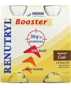 Renutryl Booster Sans Lactose Boisson Cafe 300ml X4