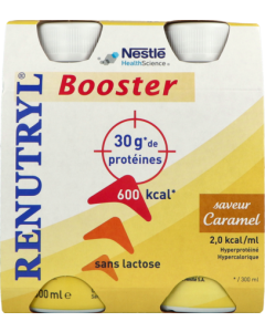 Renutryl Booster Sans Lactose Boisson Caramel 300ml X4