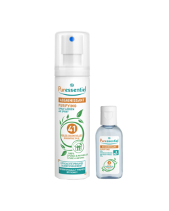 Puressentiel Spray Aérien Assainissant aux 41 Huiles Essentielles 200ml + Gel