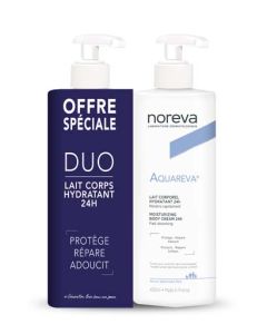 Noreva Aquareva  Duo - Lait Corporel Hydratant 24H 2 x 400ml