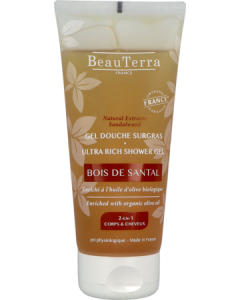 Beauterra Gel Douche Surgras Parfum Bois de Santal 200ml