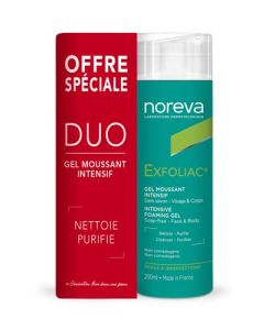 Noreva Exfoliac  Duo - Gel Moussant Intensif 2 x 200ml