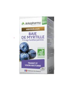 Arkopharma Arkogélules Bio Baie de Myrtille 40 gélules