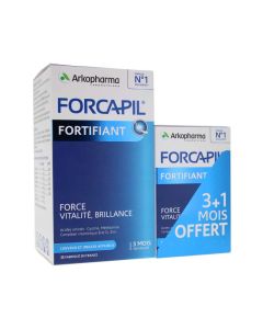 Arkopharma Forcapil Cheveux et Ongles Zinc Vitamine D 180 + 60 gélules