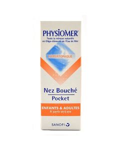 Sanofi Physiomer Nez Bouché Adulte Spray Hypertonique 20ml