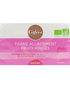 Gifrer Tisane Allaitement Bio Fruits Rouges Sachet 20