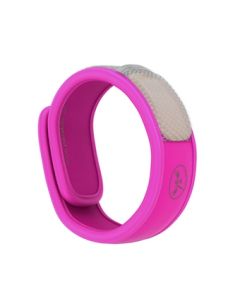 Parakito bracelet anti-moustiques naturel fushia 1 unité + 2 recharges
