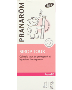 Pranarôm PranaBB Sirop Gorge Toux Sèche Sans Sucre Bio 120ml