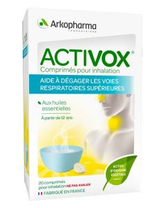 Arkopharma Activox Nez et Gorge Huiles Essentielles Inhalation 20 comprimés
