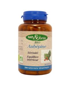 Nat&Form Aubépine Bio 200 Gélules