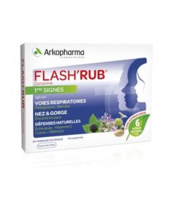 Arkopharma Flash'Rub Nez et Gorge Vitamine C Pélargonium 15 comprimés