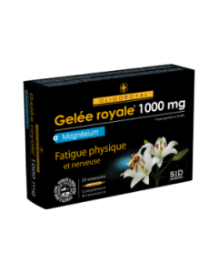 SID Nutrition Gelée Royale 1000mg Magnésium 20 Ampoules