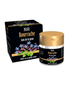 SID Nutrition Bourrache Soin de la Peau 30 Gélules