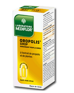 Mediflor Oropolis Sirop Pour la Gorge Goût Miel Citron 125ml