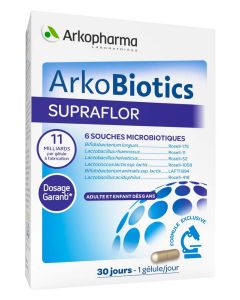 Arkopharma Arkobiotics Supraflor Probiotiques 30 gélules