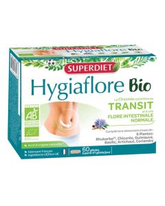 Superdiet Hygiaflore Rhubarbe Transit Bio  - 60 Gélules