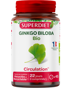 Superdiet Ginkgo Biloba Bio Gélules x45
