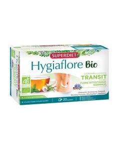 Superdiet Hygiaflore Rhubarbe Transit Infusion Bio  - 20 Sachets
