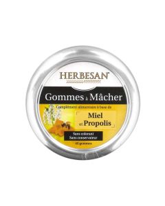Herbesan Gommes Propolis - Boîte de 45 Gommes