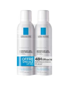La Roche-Posay Déodorant Peaux Sensibles 48H Lot 2 X 150 ml