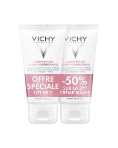 Vichy Crème Mains Ultra Nourrissante 2x50 ml