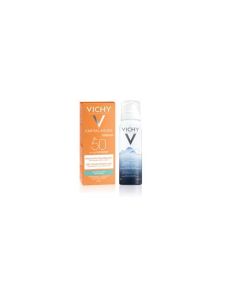 Vichy Capital Soleil Emulsion Toucher Sec SPF50 avec Eau Thermale 50 ml Offerte