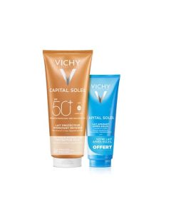 Vichy Capital Soleil Lait Protecteur Hydratant Invisible SPF50+ 300 ml + Lait Apaisant Après-Soleil