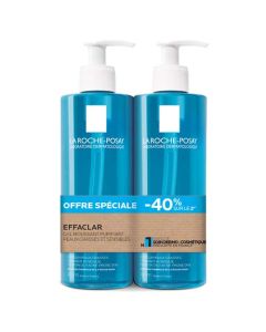 La Roche-Posay Effaclar Gel Moussant 2x400ml