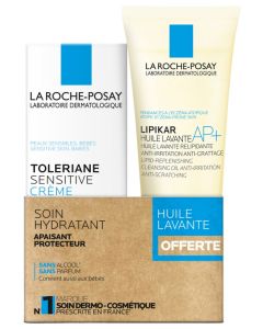 La Roche-Posay Tolériane Sensitive Crème Hydratante Apaisante 40ml + Lipikar Huile Lavante 100ml