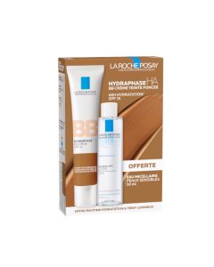 La Roche-Posay Coffret Hydraphase HA BB Crème Foncée 40ml + Eau Micellaire Peaux Sensibles 50ml